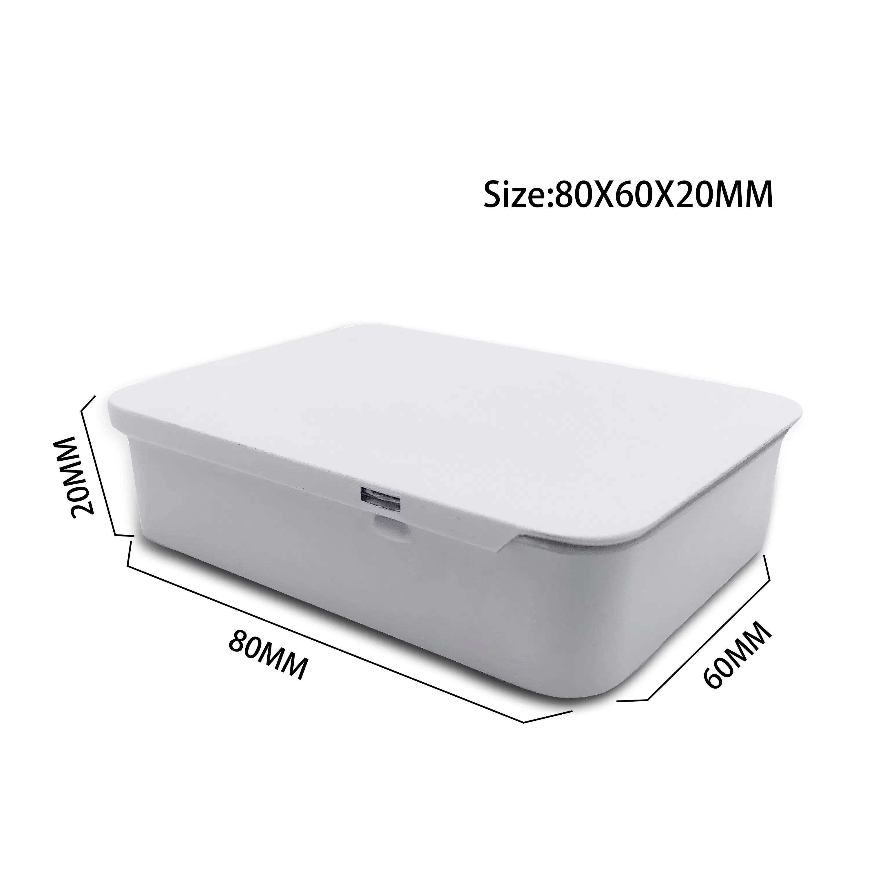 China Square white tinplate child resistant packaging box portable ...