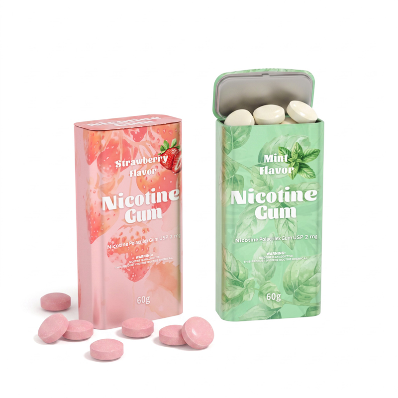 tinplate nicotine gum packaging box