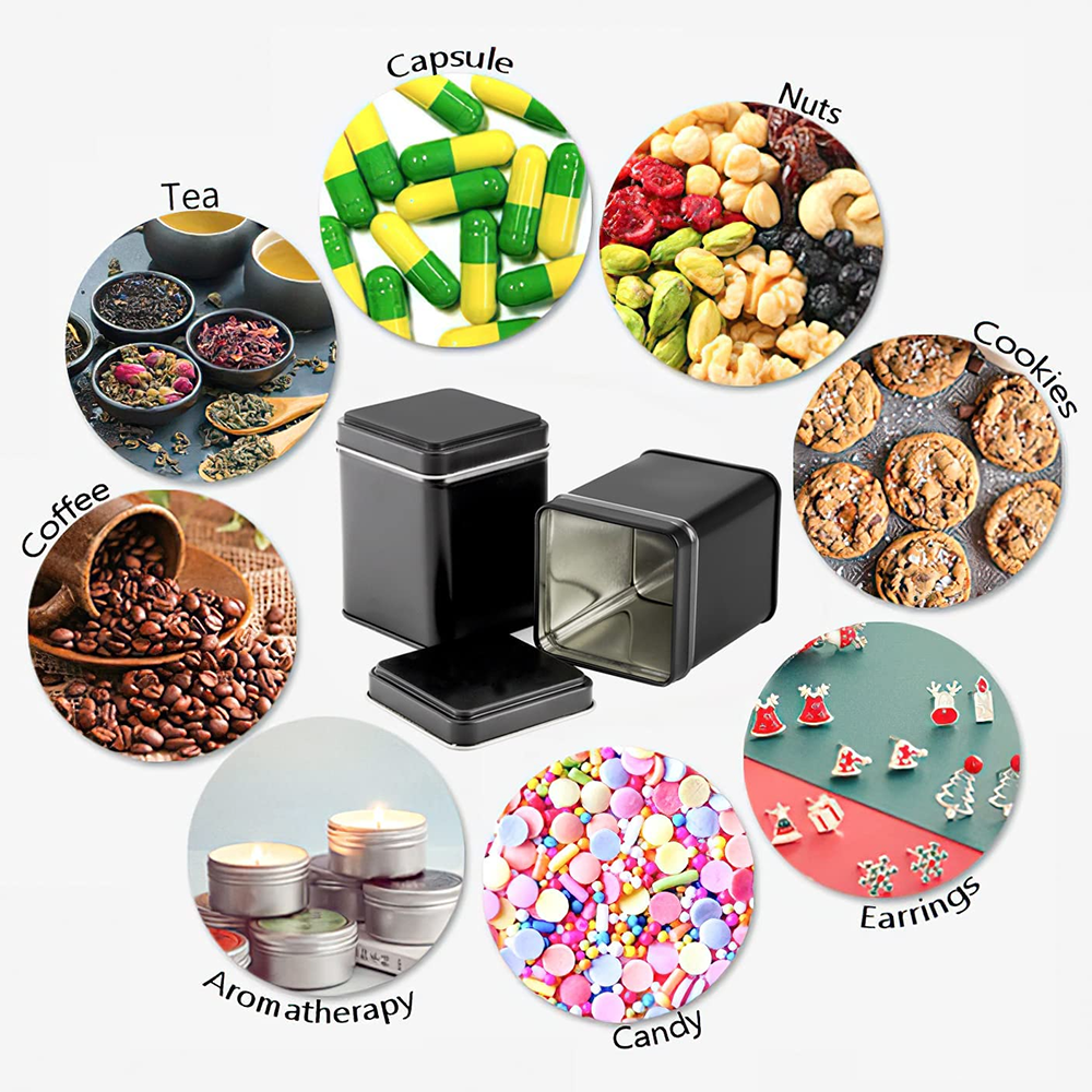 2.252.253inch rectangular matte black coffee canister (3)