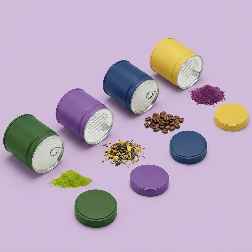 OEM food grade matcha tin cans