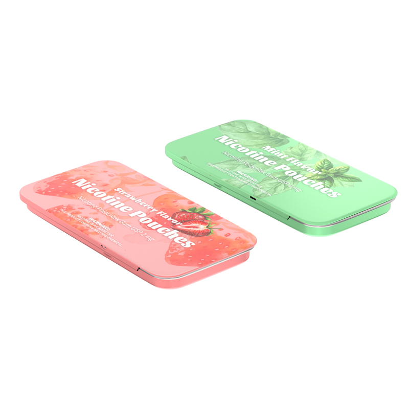 Slim pocket snus storage tin
