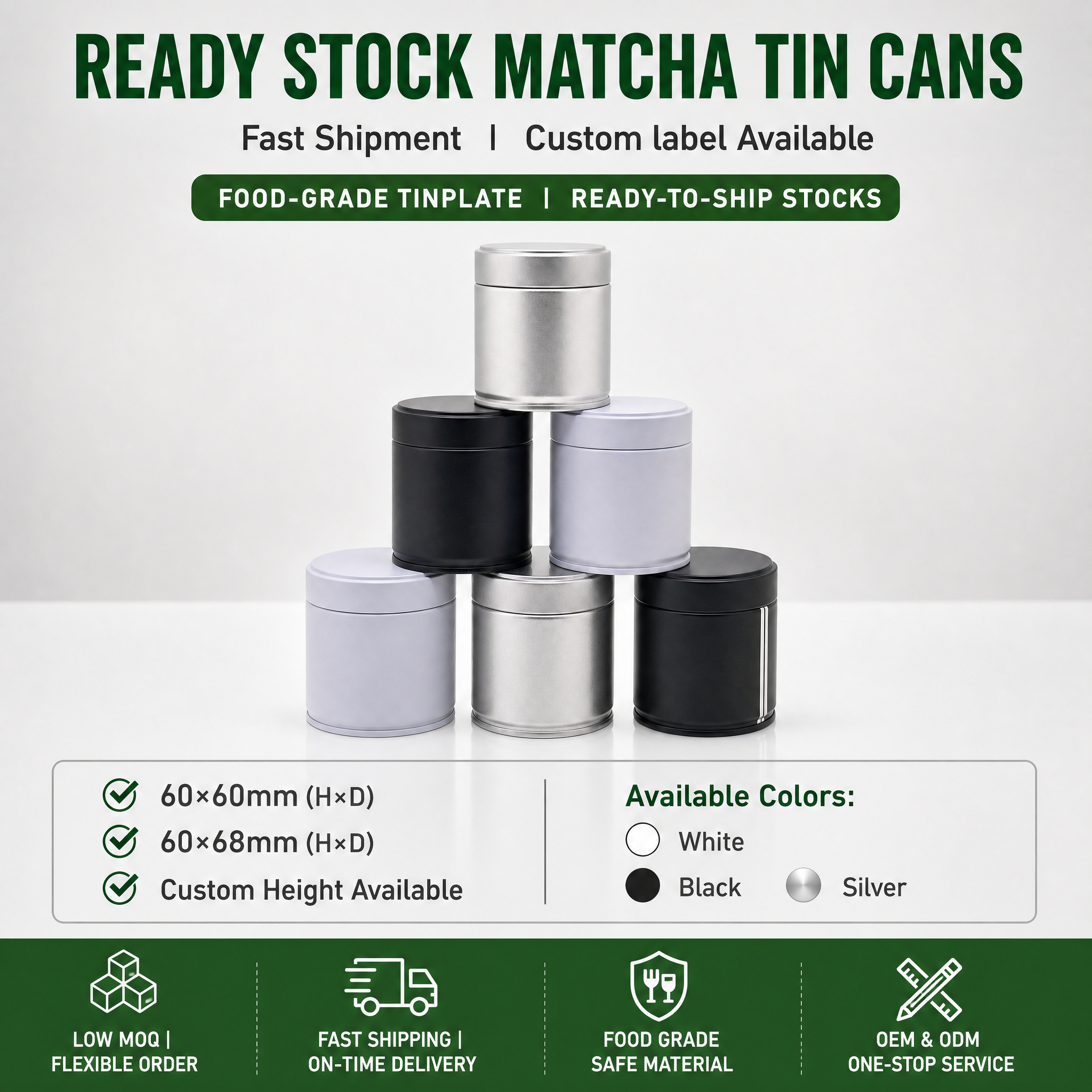 ready stock matcha tins