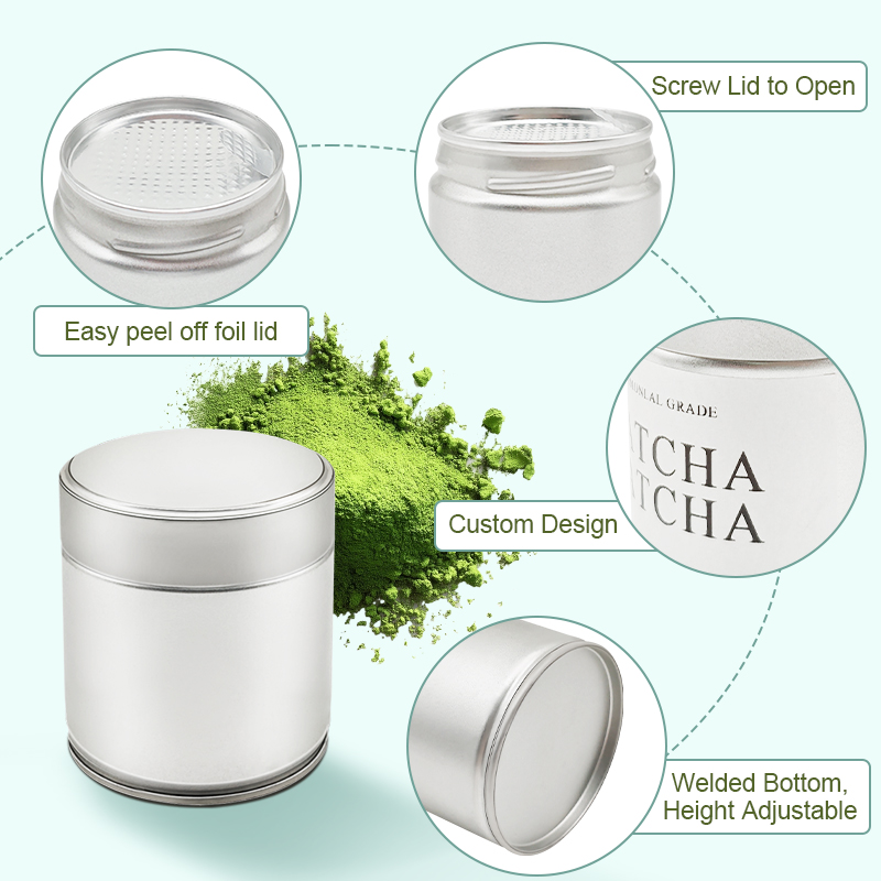 matcha tin container 