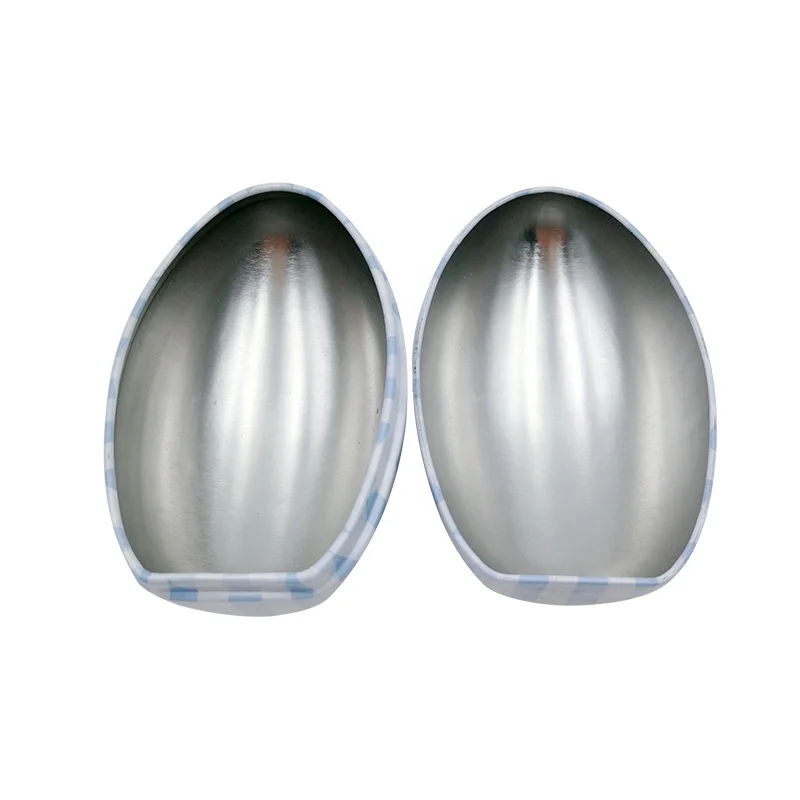 Creative easter egg shaped metal gift tin box (3)
