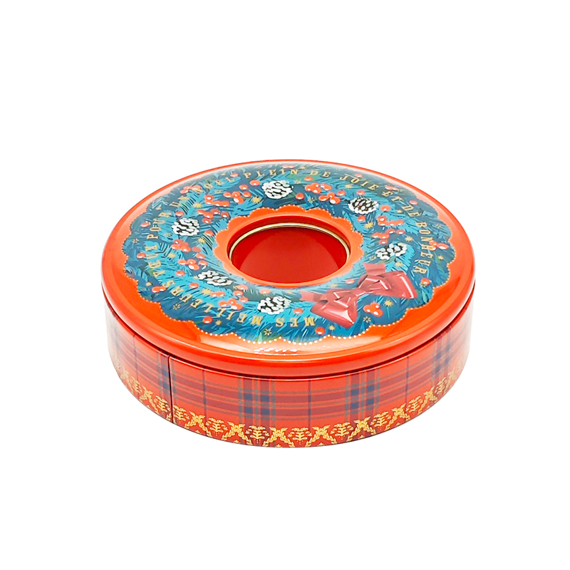luxury metal gift tin container,