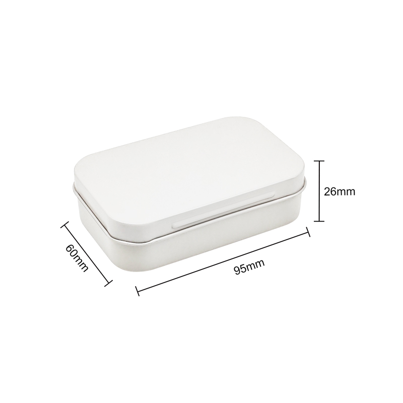 small hinged tin container