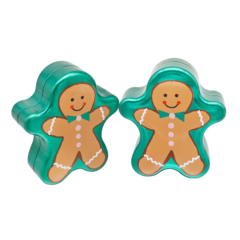 gingerbread man tin box