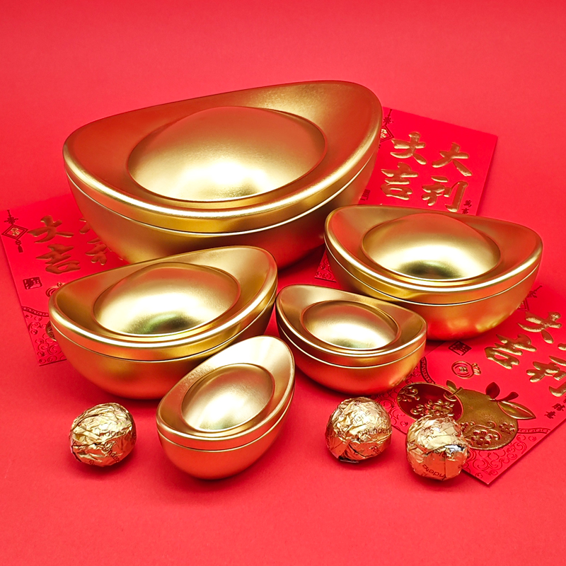 golden ingot tin box