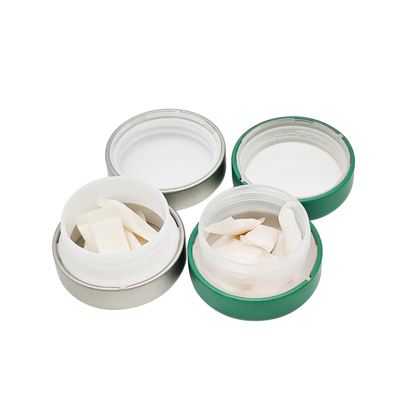 child-resistant tin container for nicotine pouches