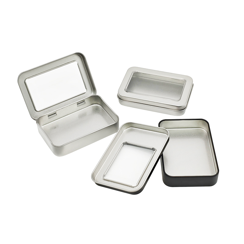 ODM clear view tin container