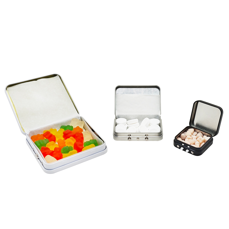 Child resistant tin for nicotine products