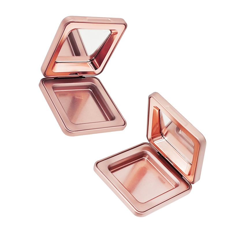 empty makeup palette with mirror