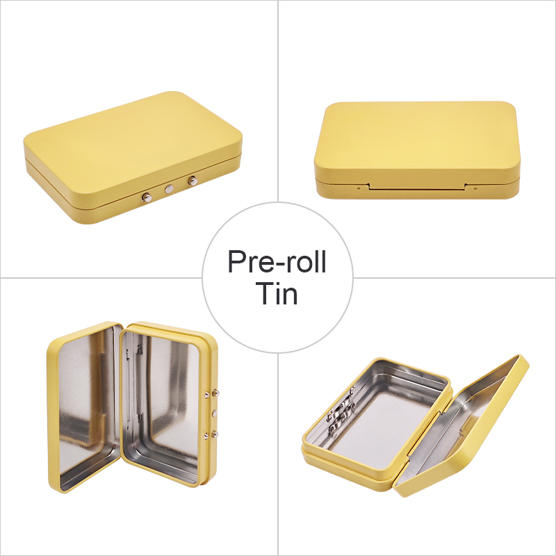 Child safe metal tin for nicotine