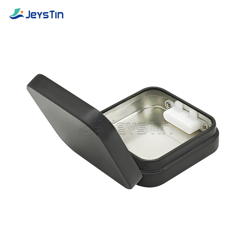 CR flip top tin box
