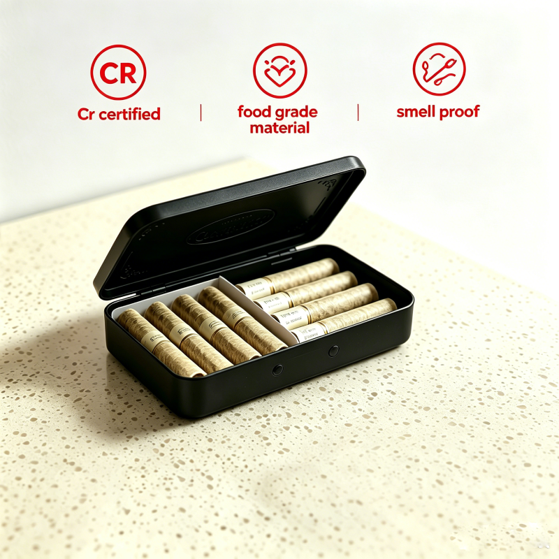 Herb Storage Child Proof Tin