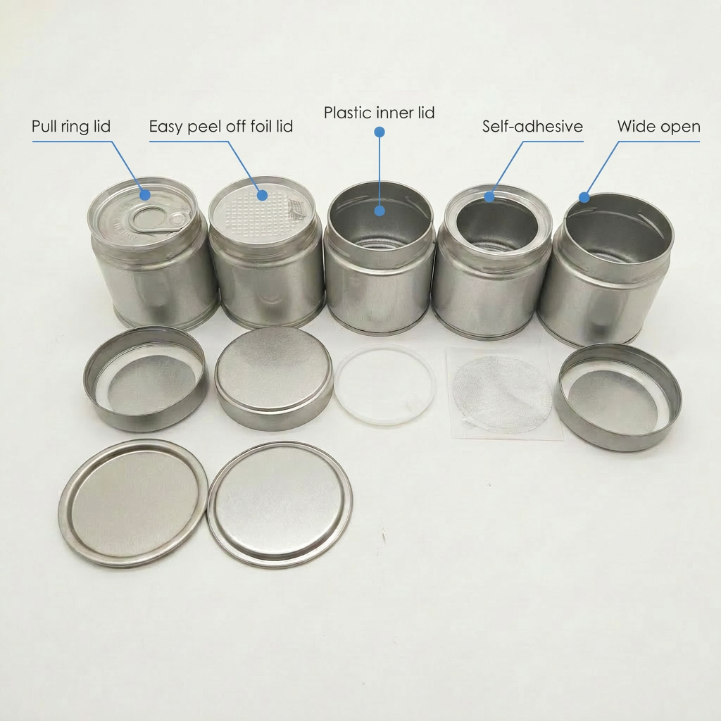 OEM matcha powder tin jars