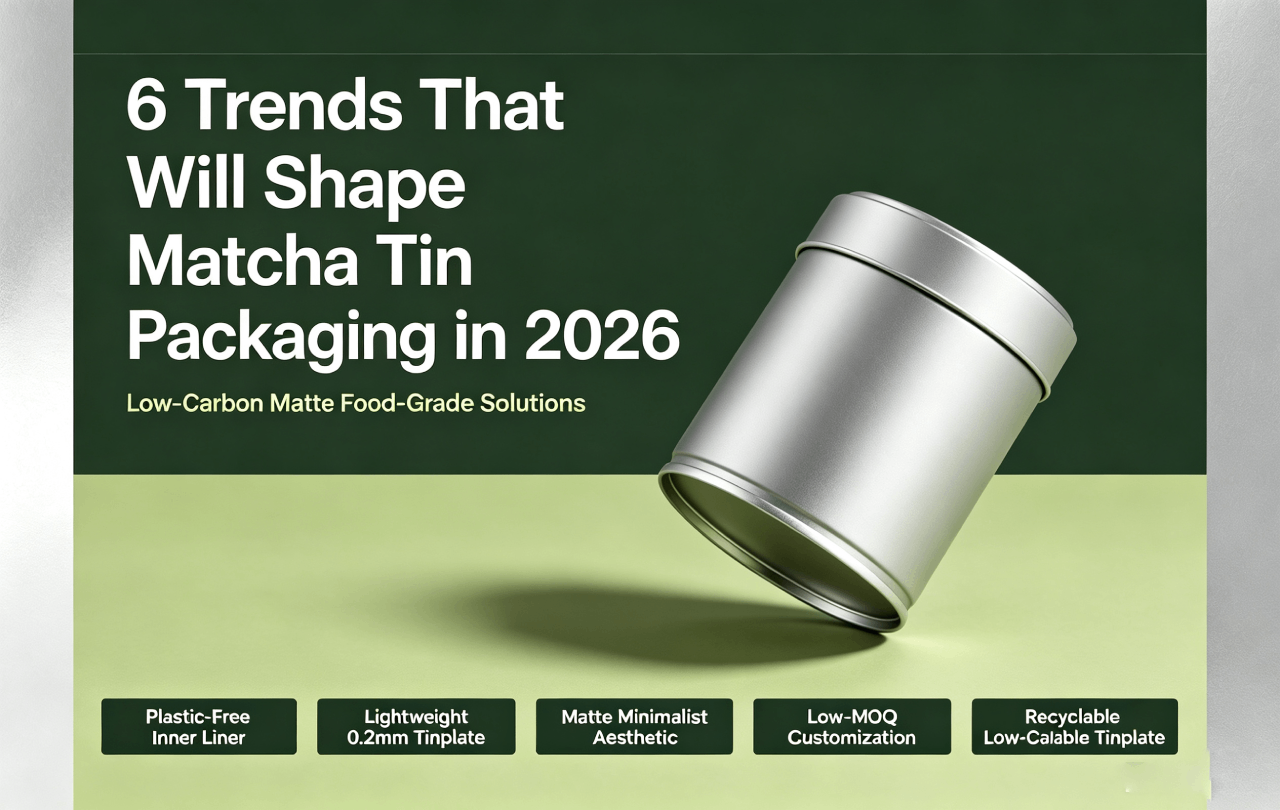 Low-Carbon Matte Food-Grade Matcha Packaging